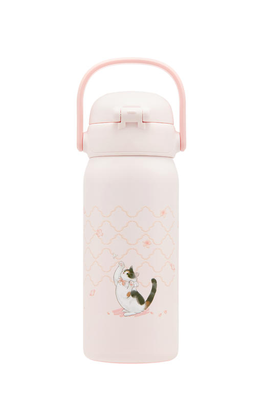 膳魔师萌宠系列460ML吸管保温杯/TCKU-450FS-PK-PET 商品图1