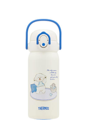 膳魔师萌宠系列460ML吸管保温杯/TCKU-450FS-WH-PET