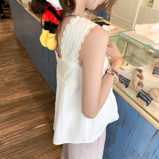 <曾小咸推荐>4.8现货秒杀！微信超特价！蕾丝边方领背心 日常159.99 立减90 秒杀69.99！休闲裤 秒杀79.99！！ 商品图13