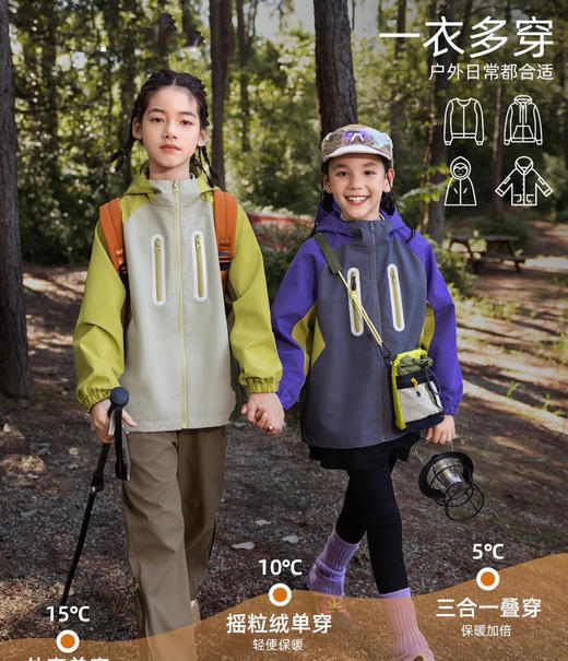儿童山系机能冲锋衣093 商品图3