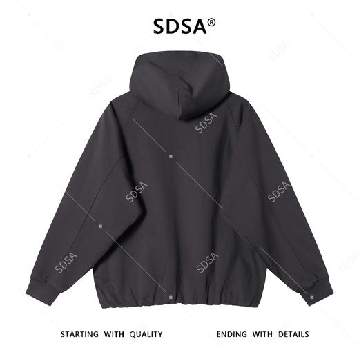 87637SDSA男士秋冬新款痞帅男装美式简约刺绣字母拉链连帽卫衣百搭时尚 商品图5