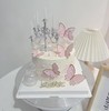 烛台粉蝴蝶-生日蛋糕 商品缩略图0