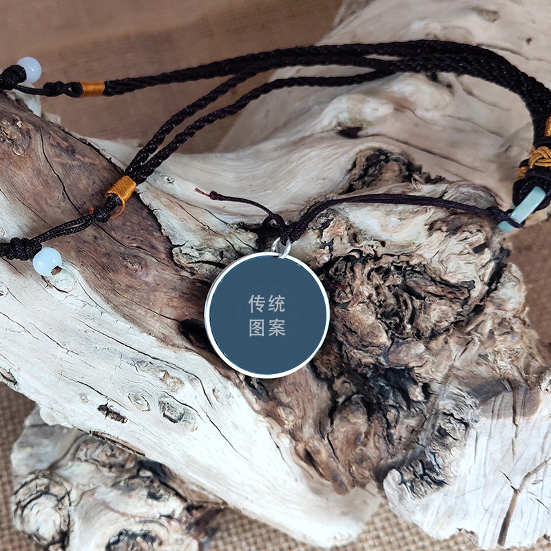 众穆纯银吊坠，999银币，直径25毫米