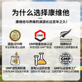 康维他（Comvita）麦卢卡蜂蜜UMF15+250g 新西兰进口天然蜂蜜 滋补品送长辈节日礼物