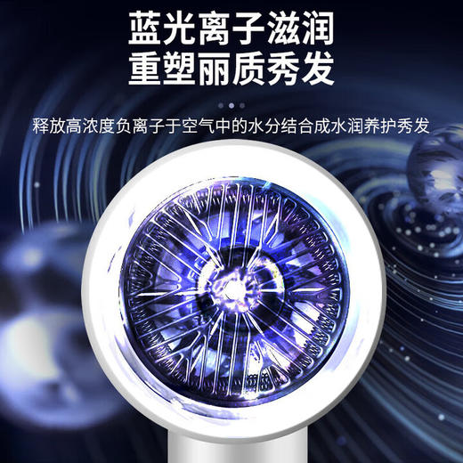 戴（DYSN）森同款式电吹风机宿舍专用学生大小功率不伤发家用负离子护发寝室电吹风筒+扁风嘴 商品图2