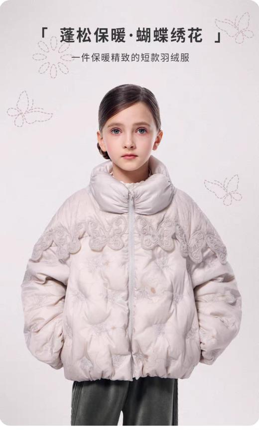 【春上新】8楼LYNN&MILO 琳麦罗 2025秋冬新款绣花短款面包羽绒服 商品图0