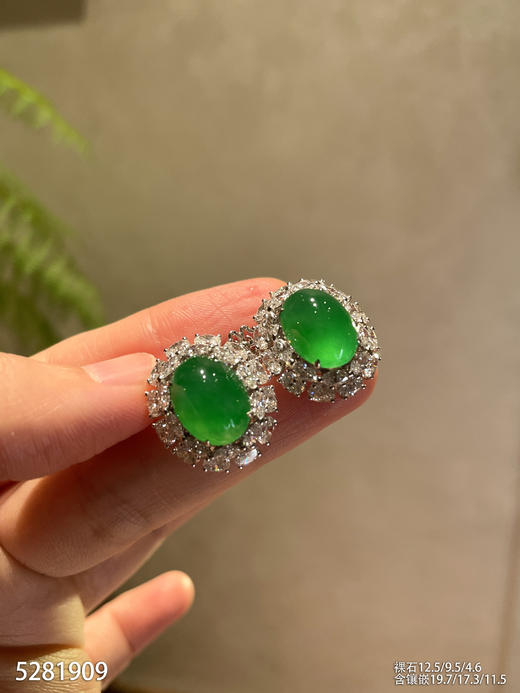 5281909，蛋面耳钉。具体价格微信咨询 商品图1