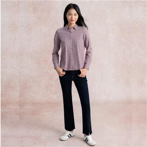 佐丹奴女装SS25商场新款梭织格子衬衫05345609 商品图1