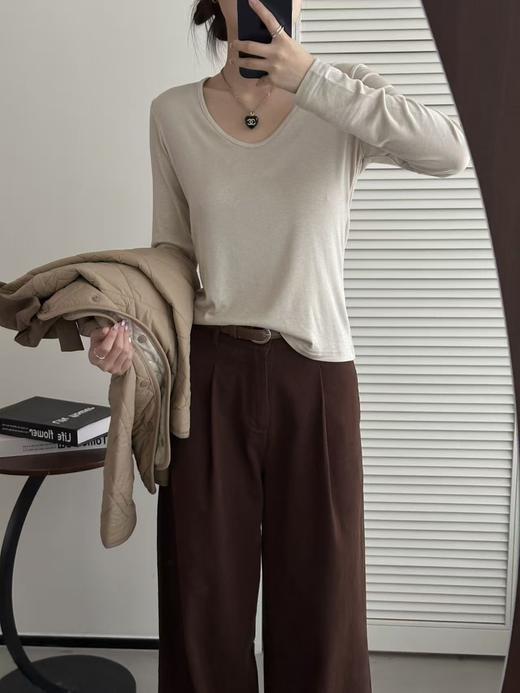 美洋同款199元醋酸+天丝穿出千元质感软糯亲肤打底T衫 商品图14