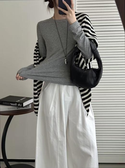 美洋同款199元醋酸+天丝穿出千元质感软糯亲肤打底T衫 商品图8