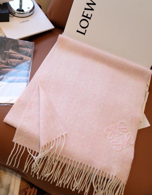 罗意威双面Anagram 缇花图案 羊毛围巾 商品图6