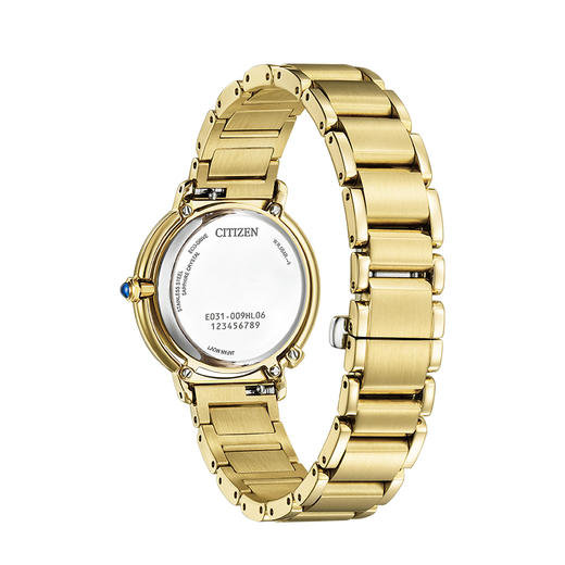 西铁城/CITIZEN人鱼海蓝圆盘光动能精致时尚女表EM1099-57L 商品图3