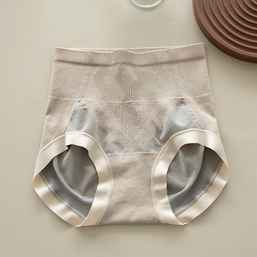 【100A抗菌黑科技✨】蜜桃臀神器🍑美宅高腰收腹内裤 钻石腰线塑身 ，高腰收腹+提臀塑形，桑蚕丝呵护你的每一天，100A抗菌桑蚕丝底裆大码三角内裤女 商品图5