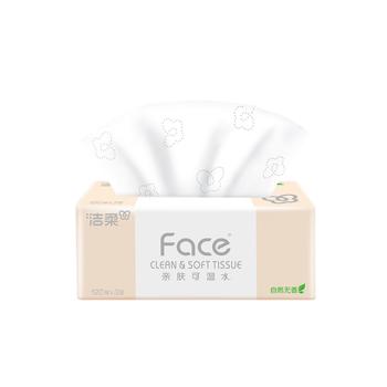 洁柔抽纸 粉Face柔韧3层120抽*8包 可湿水面巾纸纸巾 湿水强韧 /家庭清洁/纸品 /清洁纸品 /抽纸 商品图4