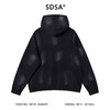 8045SDSA男士秋冬新款痞帅男装潮牌扎染做旧连帽卫衣设计师百搭上衣 商品缩略图5
