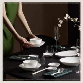 【云粉节】10楼玛戈隆特32头餐具-荷塘月色吊牌价2999元活动价1599元