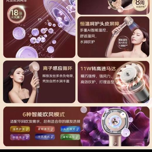 【春上新】10楼 松下（Panasonic）花芯MAX水光离子高速电吹风机筒护发家用速干不伤发纳诺怡  EH-NX80  
 吊牌价2299元   活动价1899元 商品图9