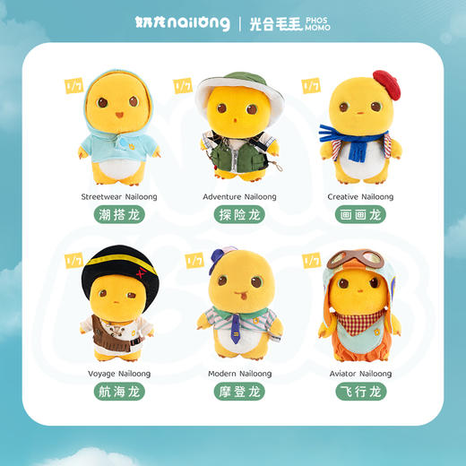 奶龙官方旗舰店 正版预售去哪玩系列毛绒挂件盲盒（已拆不支持退换） 商品图3
