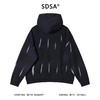 SDSA男士秋冬新款痞帅男装韩版撞色印花连帽卫衣宽松百搭套头上衣 商品缩略图4