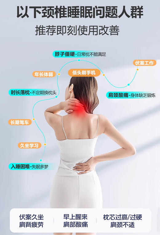自然醒颈护盾1号脊支撑深睡枕LB 商品图9