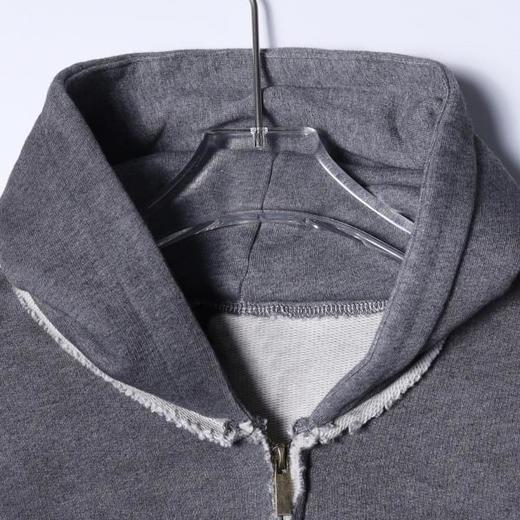 Y002SDSA秋冬新款痞帅男装美式渐变字母印花磨边拉链连帽卫衣百搭宽松 商品图2