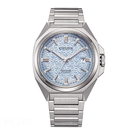 西铁城/CITIZEN机械防磁Series 8系列不锈钢冰蓝色男表NB6051-59L 商品图1