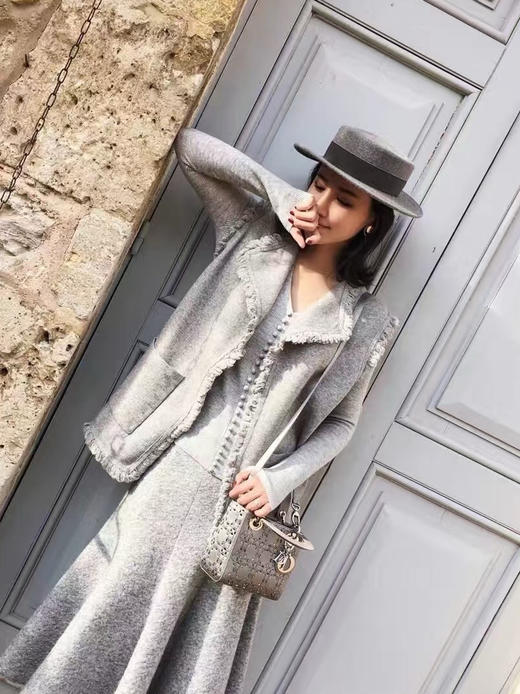 小香同款进口羊毛平顶帽 25秋冬新款(COCO) 商品图8