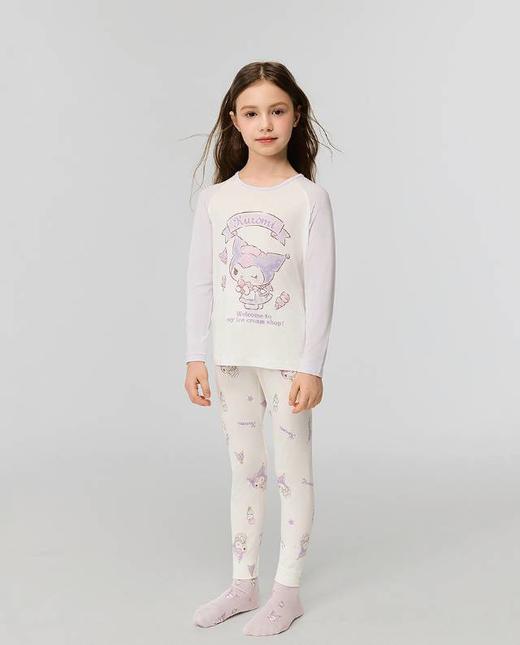 【春上新】8楼爱慕儿童Aimer Kids女孩2件装-奶皮酷洛米冰淇淋保暖套装AK174J751，吊牌价599元 商品图4