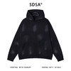 8045SDSA男士秋冬新款痞帅男装潮牌扎染做旧连帽卫衣设计师百搭上衣 商品缩略图1