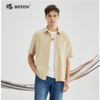 【吸汗速干】波顿年春夏男士短袖浅杏色户外休闲运动衬衫MS021223 商品缩略图0