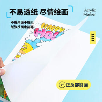 京东京造【热门商品】36色丙烯马克笔 学生速干不透纸不透色 正姿水彩笔 皮肤可水洗PP盒装画笔叠色记号笔 商品图1