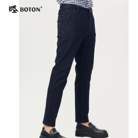 波顿秋冬季男士直筒商务宽直筒休闲牛仔裤修身百搭水洗长裤子ME726320