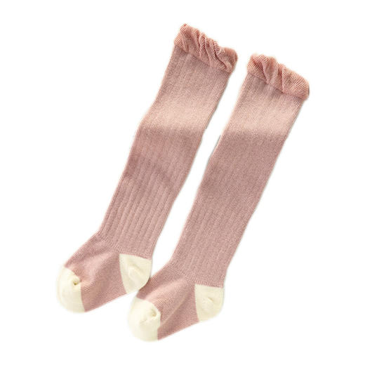 【3双装】秋冬精梳棉婴儿袜子长筒过膝无骨宝宝袜子新生儿松口保暖儿童袜子 商品图4