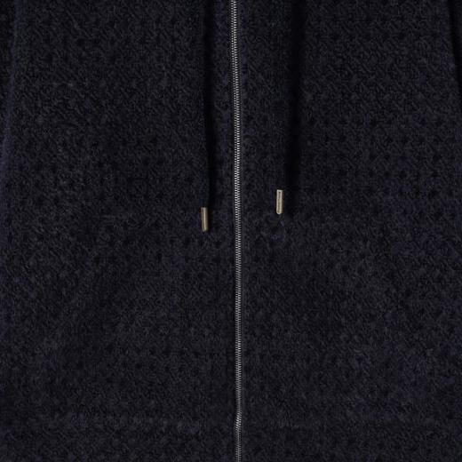 WT248SDSA秋冬新款痞帅男装潮牌抽象绒毛拉链连帽卫衣百搭时尚开衫外套 商品图3