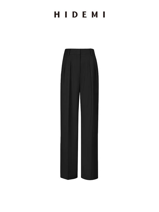 HIDEMI 精纺羊毛显瘦西裤 黑色/卡其色/藏蓝色 商品图4