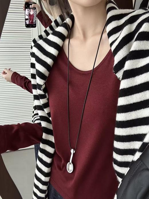 美洋同款199元醋酸+天丝穿出千元质感软糯亲肤打底T衫 商品图11