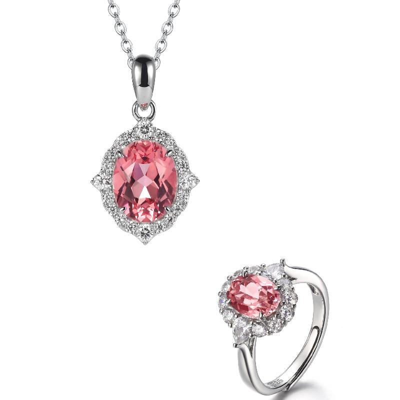 高级定制培育粉蓝帕帕拉恰宝石系列【印象莲花系列】