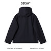 89611SDSA秋冬新款痞帅男装美式纯色翻领连帽假两件夹克外套百搭宽松 商品缩略图5