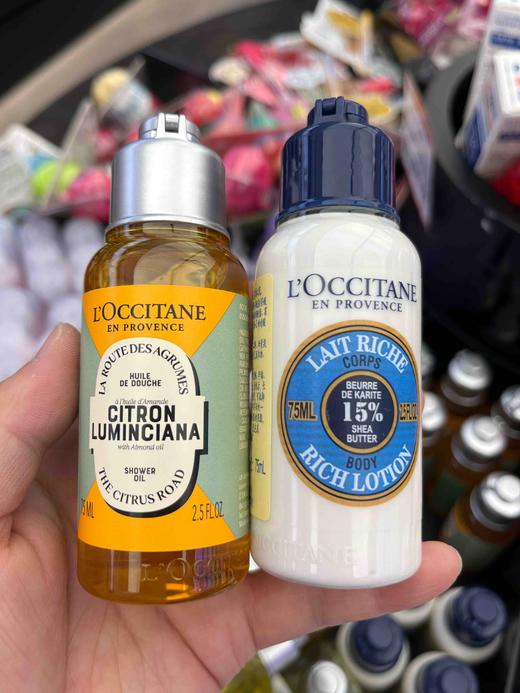 【中小样】欧舒丹甜扁桃香橼琥珀沐浴油75ml+乳木果身体乳75ml 商品图5