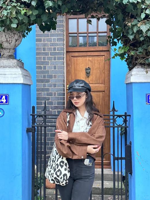 【高品质私服】【FB焦糖棕仿麂皮绒短款夹克】周二（10.14）上午10点开始 亲肤内侧顺滑舒爽，绒面外侧细腻柔和，G1554-CC【无标出货 介意慎拍】 商品图4