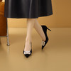 【预售7天】真皮高跟鞋女秋新款法式配裙子细跟水钻尖头浅口宴会气质单鞋CX&B0815 商品缩略图3
