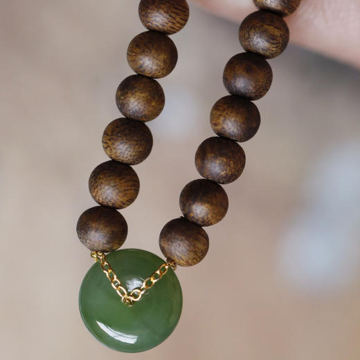 【青山特惠】5mm 30颗 绿棋楠【芊惠】沉香手串 c3 商品图4