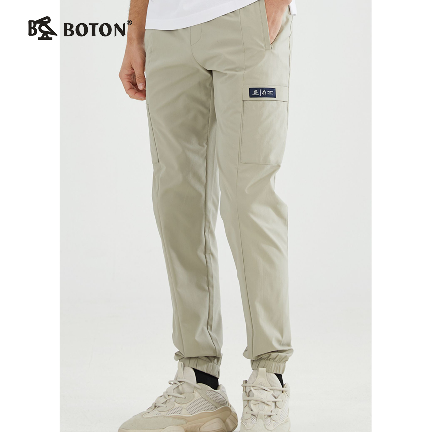 【吸湿速干】波顿春秋男士纯色户外运动休闲高端工装裤子ME868123