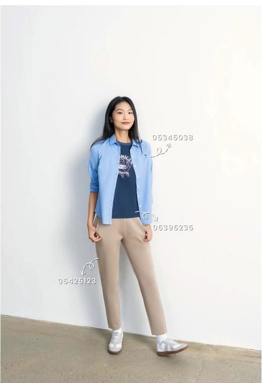 佐丹奴女装25年商场同款【空气三明治】窄脚版型针织裤05425123 商品图5