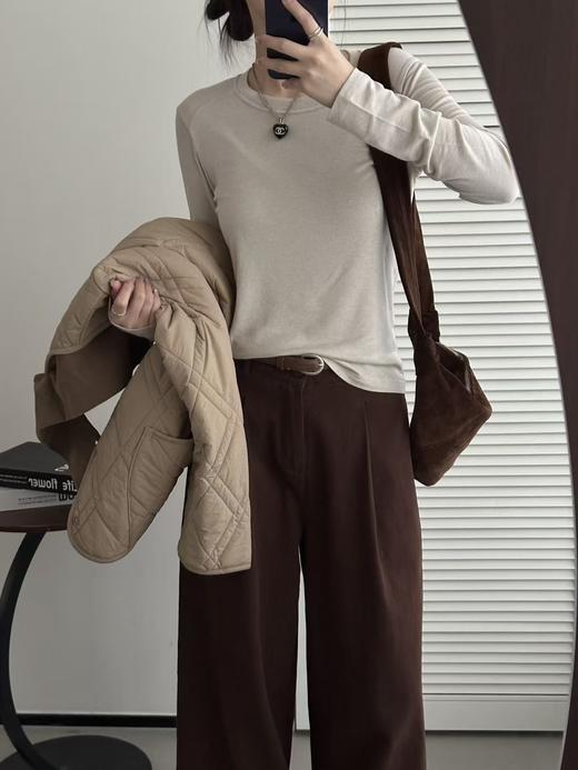 美洋同款199元醋酸+天丝穿出千元质感软糯亲肤打底T衫 商品图5