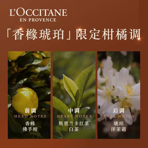 【中小样】欧舒丹甜扁桃香橼琥珀沐浴油75ml+乳木果身体乳75ml 商品图4