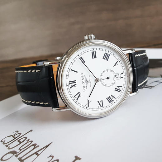 【95新】LONGINES 浪琴瑰丽系列L4.805.4.11.2自动机械机芯38.5MM（男款）160925NJM04 商品图4