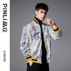 PINLI品立春季新品重工刺绣烫钻棒球服男士潮牌宽松夹克外套B252104055 商品缩略图2