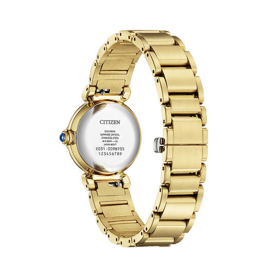 西铁城/CITIZEN人鱼海蓝圆盘光动能精致时尚女表EM1133-85L 商品图2