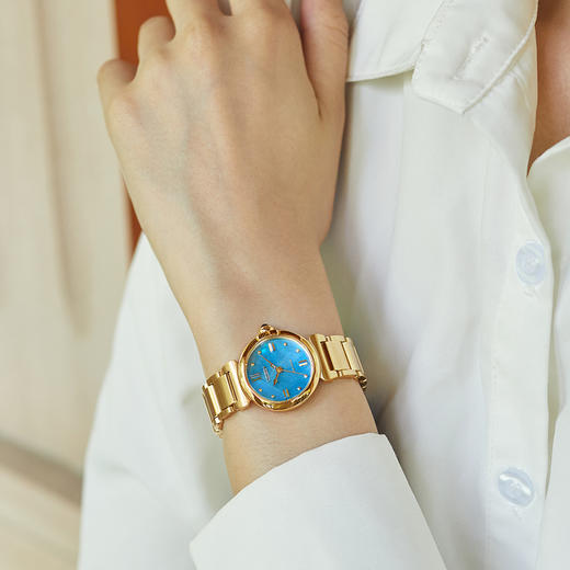 西铁城/CITIZEN人鱼海蓝圆盘光动能精致时尚女表EM1133-85L 商品图8